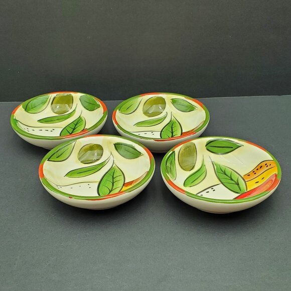 Pampered Chef Dip Bowls Olive Oil Dipping Bowls Condiment Prep Bowls - Picture 1 of 5